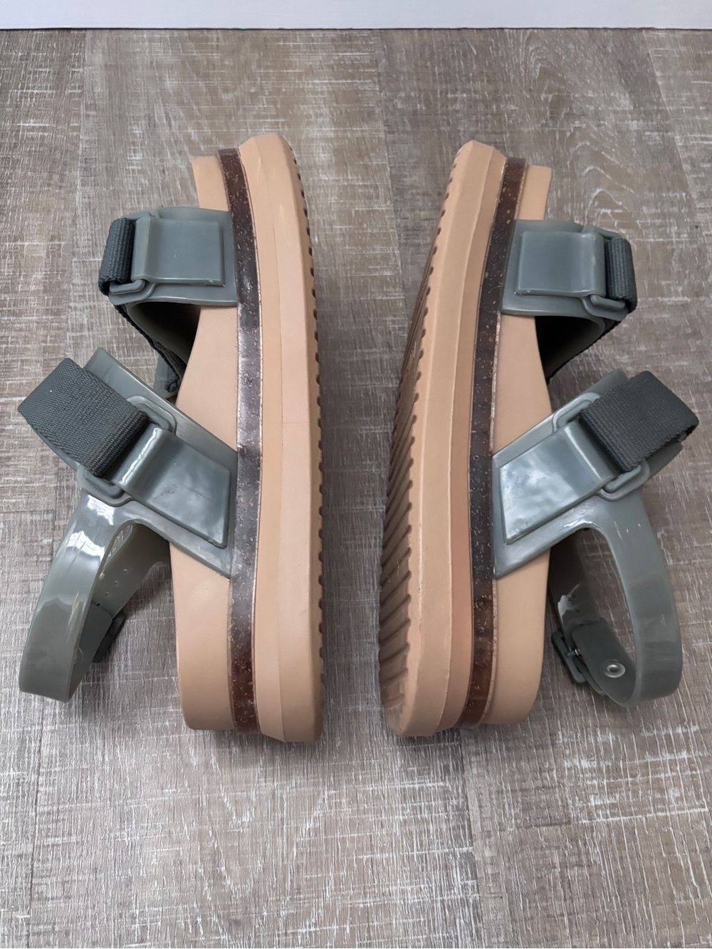Melissa Cosmic Sandal II Buckle Platform Sandals Womens 8 Chunky Slide Y2K - Picture 11 of 14